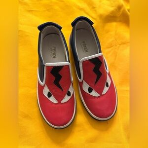 FENDI KIDS SLIP-ON SHOES